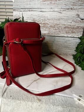 Park Avenue Handbag Purse Wallet Red Cross Body 3 Compartments New